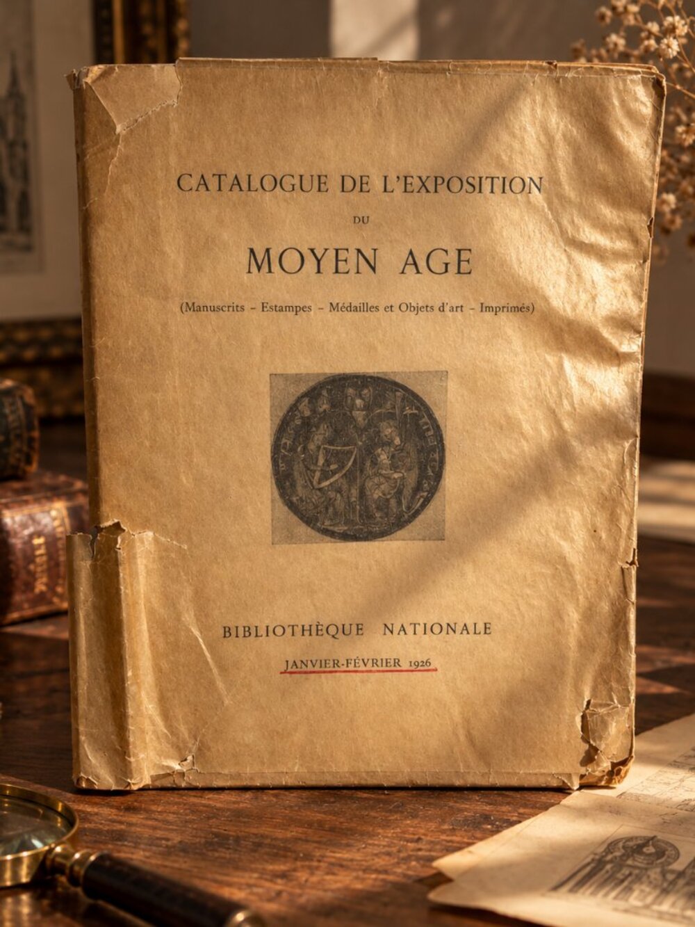 Vintage 1926 Bibliothèque Nationale Exhibition Catalogue Moyen Age French Art